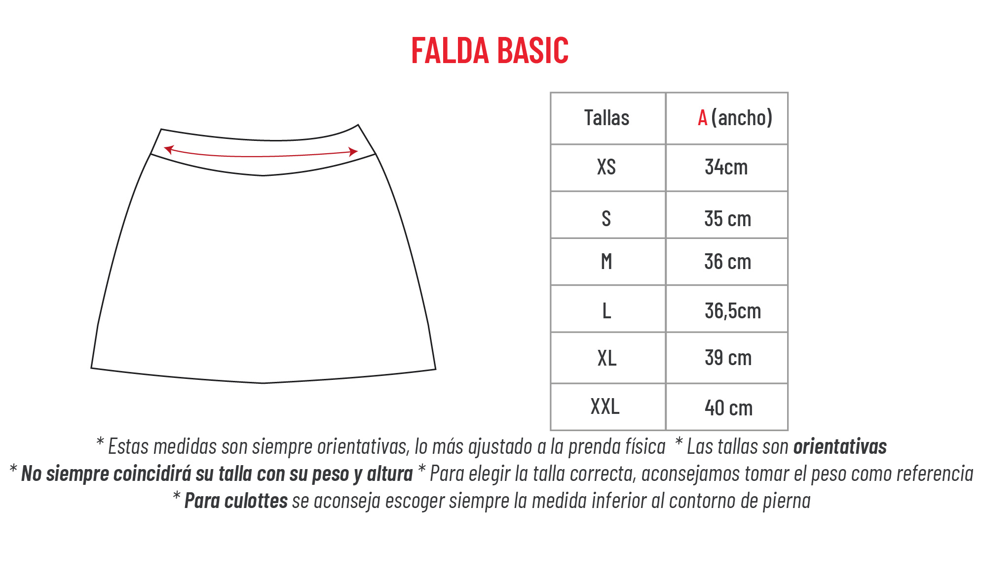 Falda trail Basic y pro